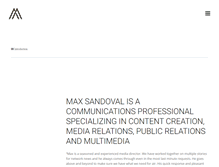Tablet Screenshot of maxsandoval.com